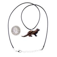 Hand Carved Wooden Sea Otter Pendant Necklace - Totem Animal Jewelry Gift for Men & Women