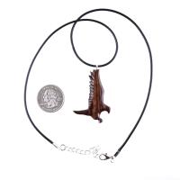 Hawk Necklace, Wooden Falcon Pendant, Hand Carved Bird Necklace, Totem Amulet, Wood Jewelry, One of a Kind Handmade Gift