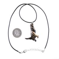 Hawk Necklace, Hand Carved Wooden Hawk Pendant for Men or Women, Wood Falcon Pendant, Totem Bird Jewelry