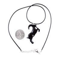 Hand Carved Goat Necklace, Wooden Mountain Goat Pendant, Wood Capricorn Jewelry, Spirit Animal Gift