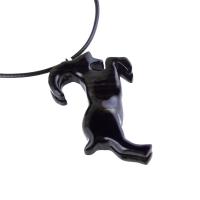 Hand Carved Goat Necklace, Wooden Mountain Goat Pendant, Wood Capricorn Jewelry, Spirit Animal Gift