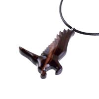 Hawk Necklace, Wooden Falcon Pendant, Hand Carved Bird Necklace, Totem Amulet, Wood Jewelry, One of a Kind Handmade Gift