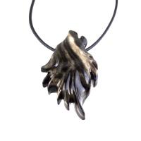 Wolf Necklace, Hand Carved Wooden Wolf Pendant for Men or Women, Spirit Animal Totem Woodland Jewelry