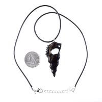 Hand Carved Wooden Nyami Nyami Pendant, Wood African Necklace, Good Luck Amulet