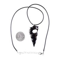 Hand Carved Wooden Nyami Nyami Pendant, Wood African Necklace, Good Luck Amulet
