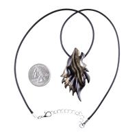 Wolf Necklace, Hand Carved Wooden Wolf Pendant for Men or Women, Spirit Animal Totem Woodland Jewelry