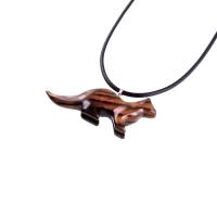 Otter Necklace, Hand Carved Wooden Sea Animal Pendant, Nautical Wood Jewelry for Men or Women