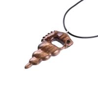 Wooden Nyami Nyami Hand Carved African Pendant, Tribal Wood Mens Necklace, African Jewelry, Protection Amulet, Good Luck Charm