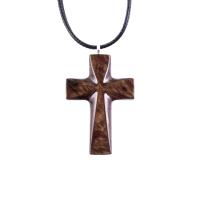 Handmade Wooden Cross Necklace, Hand Carved Wood Cross Pendant, Christian Jewelry for Men Women, Gift for Him or Her