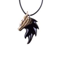 Hand Carved Fox Necklace for Men or Women, Wooden Fox Pendant, Woodland Jewelry, Totem Spirit Animal, One of a Kind Gift for Him Her