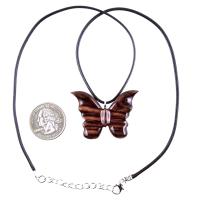 Butterfly Necklace, Hand Carved Wooden Butterfly Pendant, Insect Necklace, Wood Jewelry, One of a Kind Gift for Her