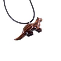 Otter Necklace, Hand Carved Wooden Sea Animal Pendant, Nautical Wood Jewelry for Men or Women