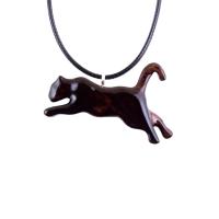 Lioness Necklace, Hand Carved Wooden Lioness Pendant, Wood Animal Necklace, Totem Spirit Animal Unisex Leo Jewelry