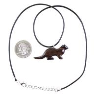 Hand Carved Wooden Sea Otter Pendant Necklace - Totem Animal Jewelry Gift for Men & Women