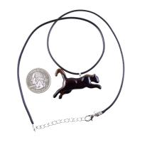Lioness Necklace, Hand Carved Wooden Lioness Pendant, Wood Animal Necklace, Totem Spirit Animal Leo Jewelry for Men Women
