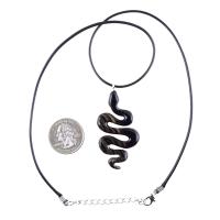 Hand Carved Wooden Snake Pendant, Snake Necklace for Men or Women, Spirit Animal Totem Reptile Wood Jewelry