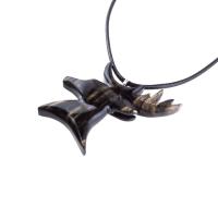 Hand Carved Stag Head Necklace, Wooden Deer Pendant, Woodland Buck Necklace, Mens Jewelry, Spirit Animal Totem Gift for Him