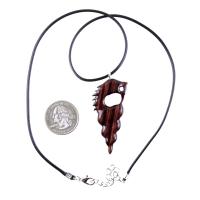 Nyami Nyami African Pendant, Hand Carved Tribal Necklace, Wood African Jewelry, Wooden Protection Amulet, Good Luck Charm