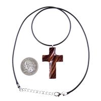 Wood Cross Necklace, Hand Carved Wooden Cross Pendant, Christian Jewelry for Men or Women, One of a Kind Gift for Her Him