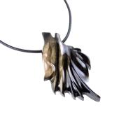 Wolf Necklace, Hand Carved Wooden Wolf Pendant for Men or Women, Spirit Animal Totem Woodland Jewelry