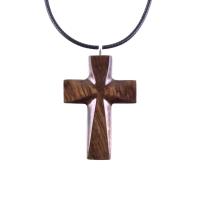 Handmade Wooden Cross Necklace, Hand Carved Wood Cross Pendant, Christian Jewelry for Men Women, Gift for Him or Her