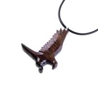 Hand Carved Hawk Pendant, Wooden Falcon Necklace, Wood Bird Necklace, Totem Jewelry for Men or Women, One of a Kind Gift for Him Her