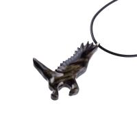 Hawk Necklace, Hand Carved Wooden Hawk Pendant for Men or Women, Wood Falcon Pendant, Totem Bird Jewelry