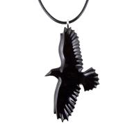 crow pendant necklace