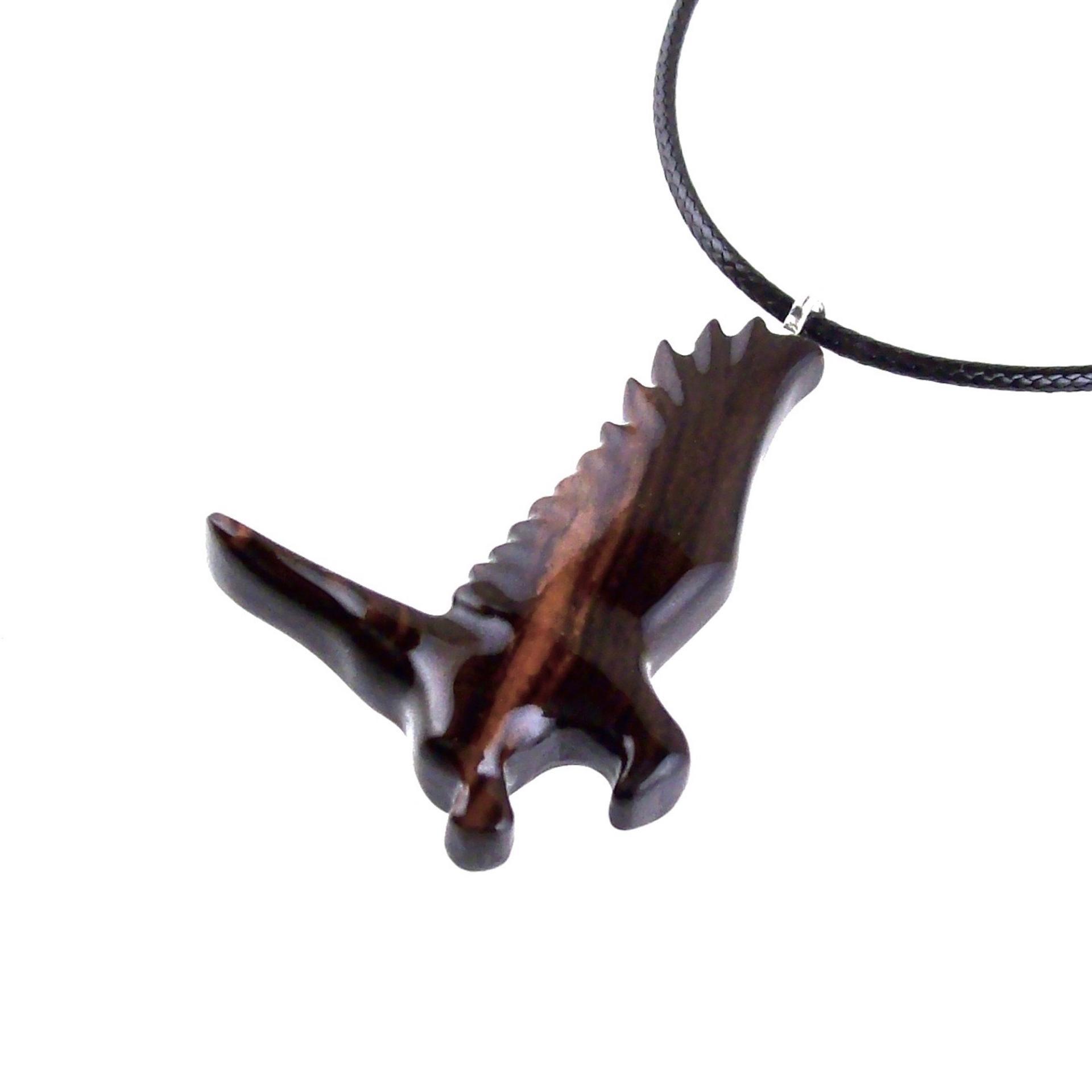 Hawk Necklace, Wooden Falcon Pendant, Hand Carved Bird Necklace, Totem Amulet, Wood Jewelry, One of a Kind Handmade Gift