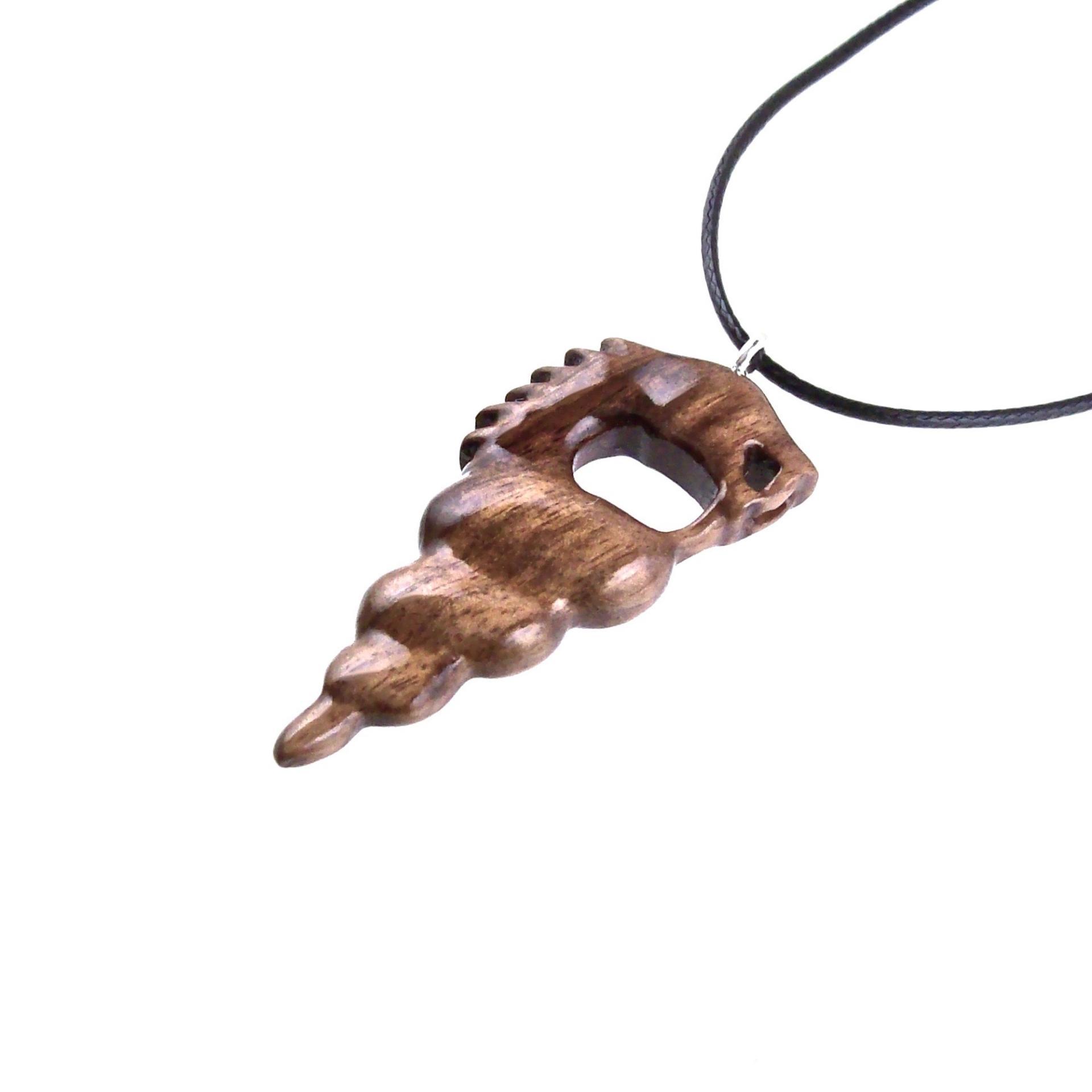 Wooden Nyami Nyami Hand Carved African Pendant, Tribal Wood Mens Necklace, African Jewelry, Protection Amulet, Good Luck Charm