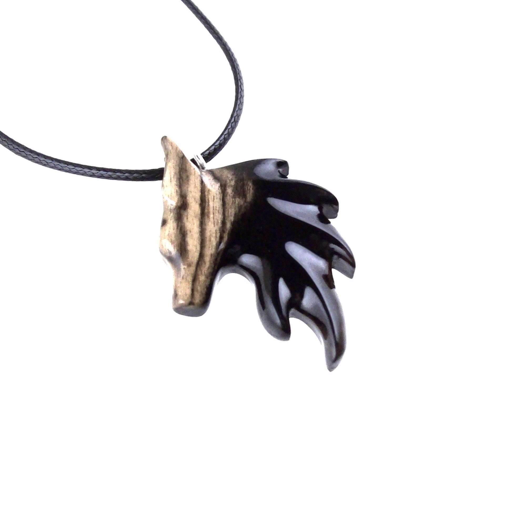 Hand Carved Fox Necklace for Men or Women, Wooden Fox Pendant, Woodland Jewelry, Totem Spirit Animal, One of a Kind Gift for Him Her