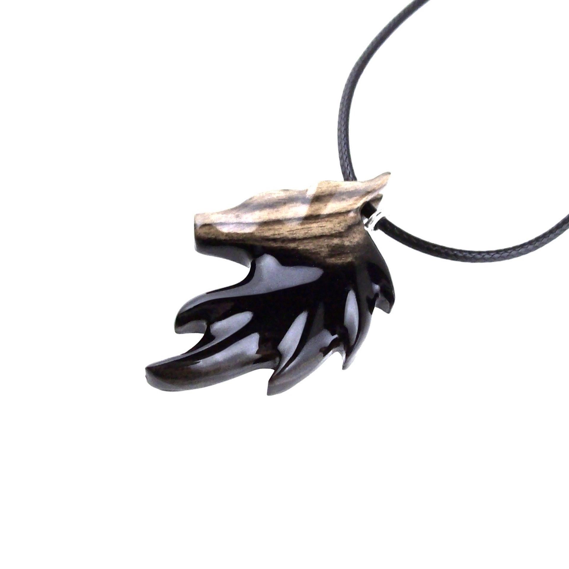 Hand Carved Fox Necklace for Men or Women, Wooden Fox Pendant, Woodland Jewelry, Totem Spirit Animal, One of a Kind Gift for Him Her